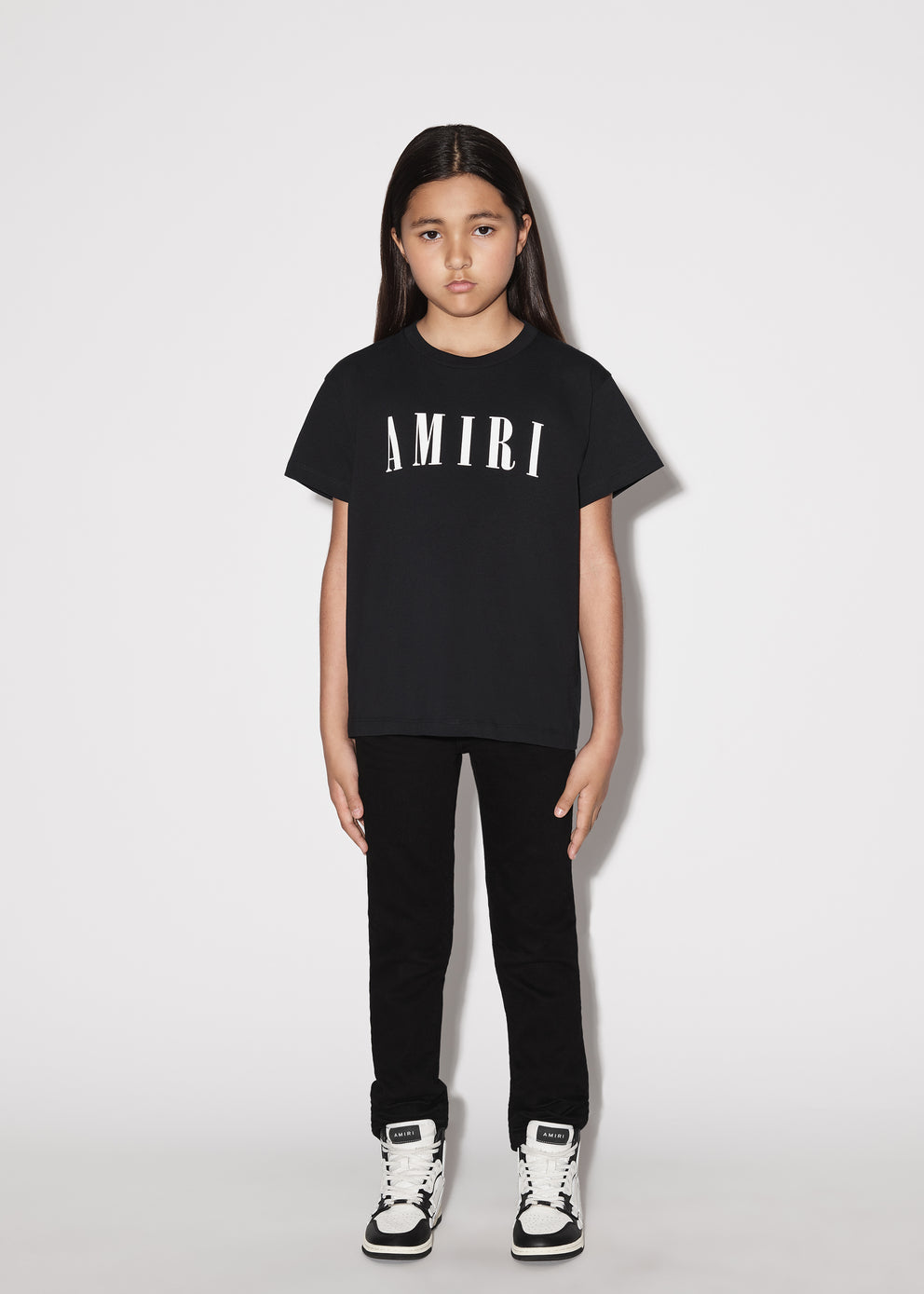 Camisetas Running Amiri   Niños Negras | 4537-XYILO